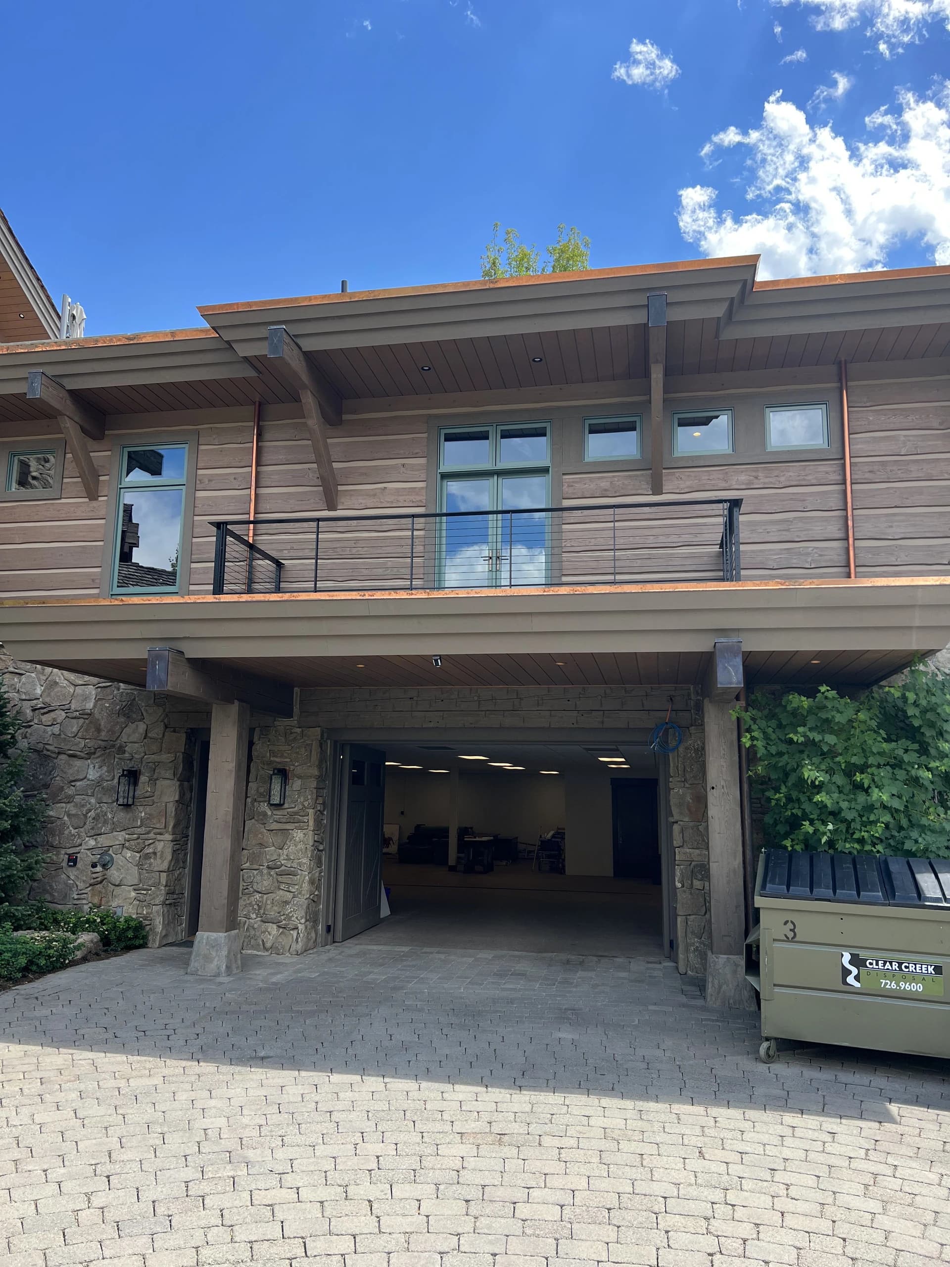 exterior black metal balcony railing architectural steel brackets fabrication